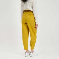 DIXIE PANTALONI BALLOON CON CINTURA DONNA Giallo -Strada Moda dixie pci8qig pantaloni balloon con cintura donna casual donna 045839601 1228 5