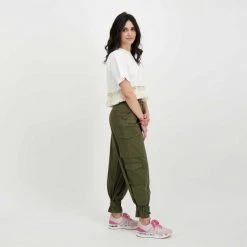 DIXIE PANTALONI CARGO FIBBIA CAVIGLIE DONNA -Strada Moda dixie pcngnim pantaloni cargo fibbia caviglie donna casual donna 045839901 1765 6