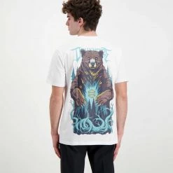 DOLLY NOIRE T-SHIRT ORSO BRUNO Bianco 11 DOLLY NOIRE T-SHIRT ORSO BRUNO Bianco -Strada Moda dolly noire pe22 t shirt orso bruno street style uomo 044714301 02 4