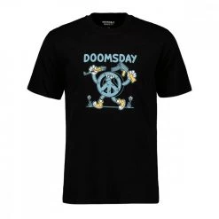 DOOMSDAY T-SHIRT PEACE WARRIORS Nero