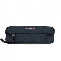 EASTPAK ASTUCCIO OVAL TRIPLE DENIM Blu -Strada Moda eastpak ek717 astuccio oval triple denim astucci per tutti i giorni 037764101 26w 3