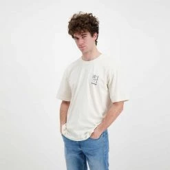 EDWIN T-SHIRT PSYCHIC Bianco 12 EDWIN T-SHIRT PSYCHIC Bianco -Strada Moda edwin 45mc0000326 t shirt psychic casual uomo 044630401 whw67 5