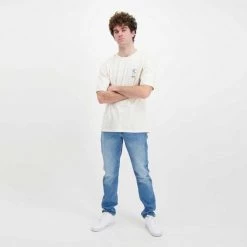 EDWIN T-SHIRT PSYCHIC Bianco 13 EDWIN T-SHIRT PSYCHIC Bianco -Strada Moda edwin 45mc0000326 t shirt psychic casual uomo 044630401 whw67 6