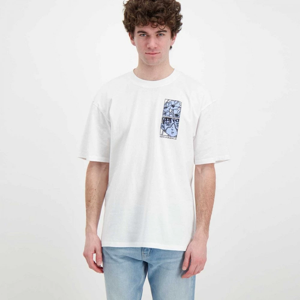 EDWIN T-SHIRT FLORA MIND Bianco 5 EDWIN T-SHIRT FLORA MIND Bianco - immagine 3