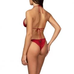 EFFEK BIKINI DRAPPEGGIATO TRIANGOLO E SLIP REGOLABILE DONNA Bordeaux -Strada Moda effek f220160bd triangolo trappeggiato slip lacceti donna mare donna 045029901 bd 3