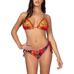 EFFEK BIKINI TRIANGOLO E SLIP BRASILIANO REGOLABILE DONNA Multicolor