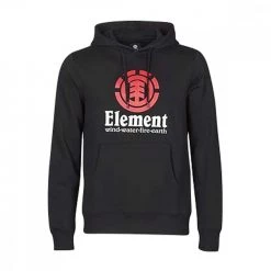 ELEMENT FELPA CON CAPPUCCIO VERTICAL Nero