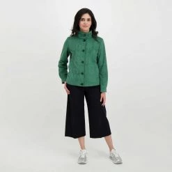 EMME MARELLA BOMBER IN ECODAINETTO CARIDDI DONNA Verde -Strada Moda emme marella cariddi bomber in ecodainetto cariddi donna giacconi donna 044637701 003 6