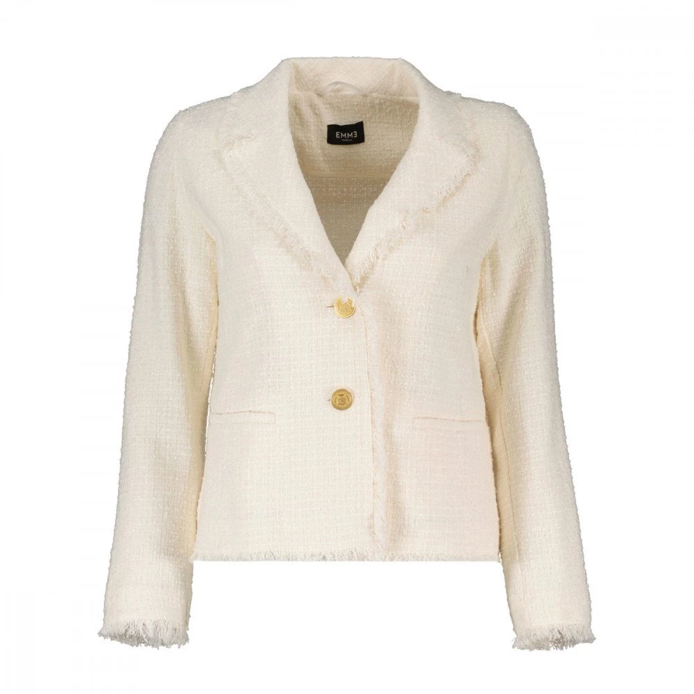 EMME MARELLA GIACCA CHANEL CON REVERS DARIO DONNA Bianco 4 EMME MARELLA GIACCA CHANEL CON REVERS DARIO DONNA Bianco - immagine 2