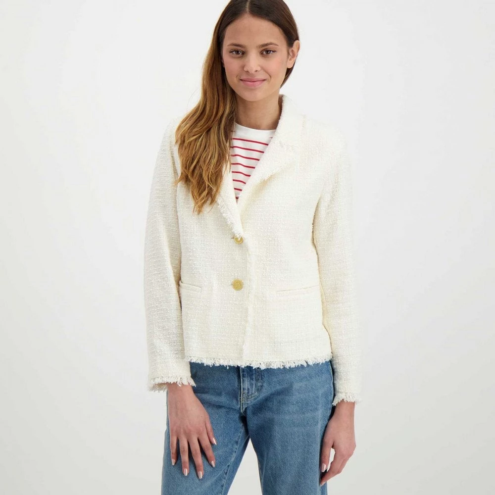 EMME MARELLA GIACCA CHANEL CON REVERS DARIO DONNA Bianco 5 EMME MARELLA GIACCA CHANEL CON REVERS DARIO DONNA Bianco - immagine 3