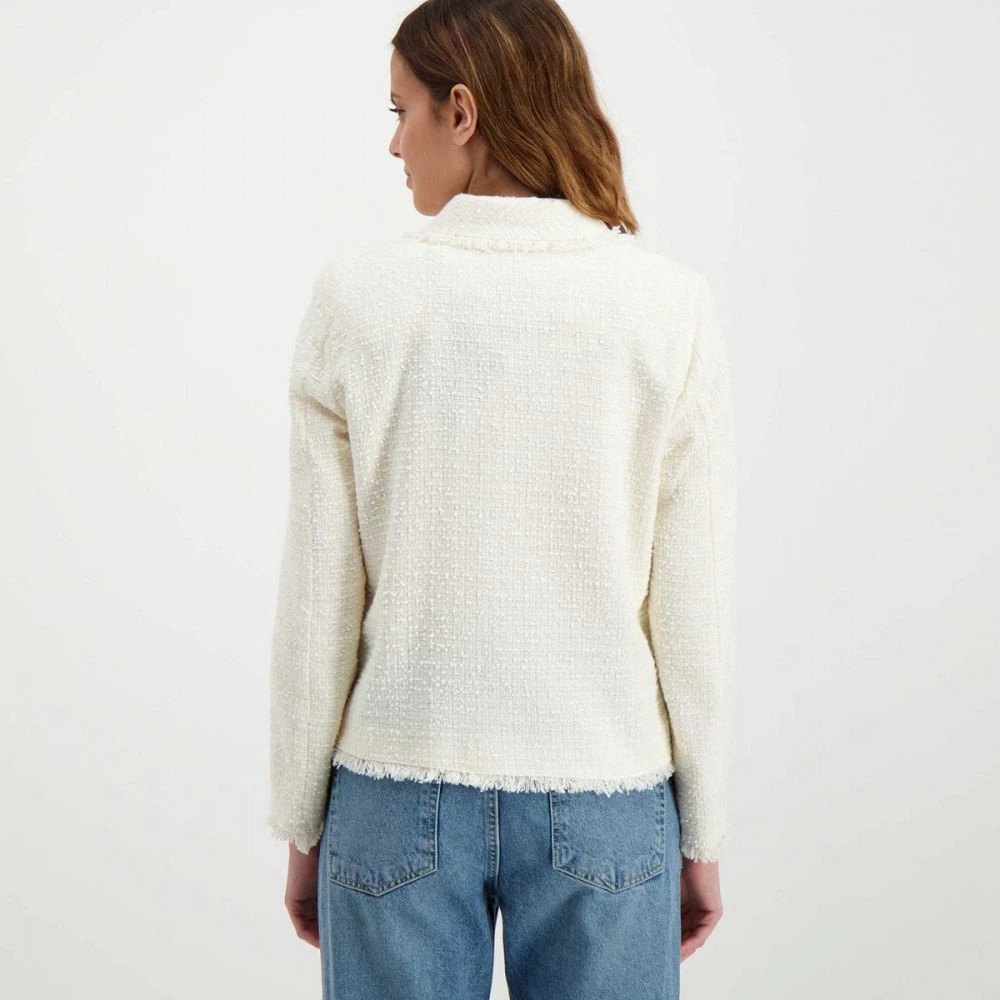 EMME MARELLA GIACCA CHANEL CON REVERS DARIO DONNA Bianco 6 EMME MARELLA GIACCA CHANEL CON REVERS DARIO DONNA Bianco - immagine 4