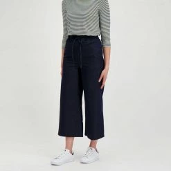 EMME MARELLA PANTALONI COULISSE GAUCHO DERNA DONNA Blu -Strada Moda emme marella derna pantaloni coulisse gaucho derna donna casual donna 044638501 003 4