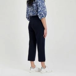 EMME MARELLA PANTALONI CROP IN JERSEY FILOVIA DONNA Blu -Strada Moda emme marella filovia pantaloni crop in jersey filovia donna casual donna 044639401 005 5