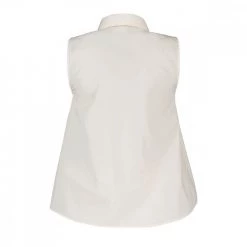 EMME MARELLA CAMICIA SMANICATA TRAFORATA FUOCO DONNA Bianco 9 EMME MARELLA CAMICIA SMANICATA TRAFORATA FUOCO DONNA Bianco -Strada Moda emme marella fuoco camicia smanicata traforata fuoco donna casual donna 044639801 001 2