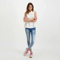 EMME MARELLA CAMICIA SMANICATA TRAFORATA FUOCO DONNA Bianco 13 EMME MARELLA CAMICIA SMANICATA TRAFORATA FUOCO DONNA Bianco -Strada Moda emme marella fuoco camicia smanicata traforata fuoco donna casual donna 044639801 001 6