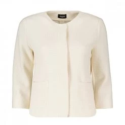 EMME MARELLA GIACCA CHANEL JOCKEY DONNA Bianco -Strada Moda emme marella jockey giacca chanel jockey donna giacconi donna 044641301 002 2