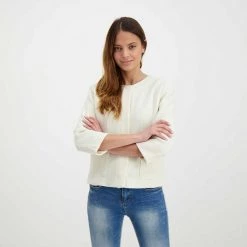 EMME MARELLA GIACCA CHANEL JOCKEY DONNA Bianco -Strada Moda emme marella jockey giacca chanel jockey donna giacconi donna 044641301 002 5