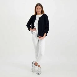 EMME MARELLA GIACCA CHANEL JOCKEY DONNA Blu -Strada Moda emme marella jockey giacca chanel jockey donna giacconi donna 044641401 004 6