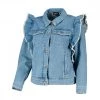 EMME MARELLA GIACCA IN DENIM VOLANT LIVIO DONNA Blu