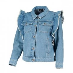 EMME MARELLA GIACCA IN DENIM VOLANT LIVIO DONNA Blu