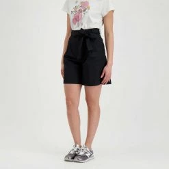 EMME MARELLA BERMUDA CON CINTURA MERLOT DONNA Nero 11 EMME MARELLA BERMUDA CON CINTURA MERLOT DONNA Nero -Strada Moda emme marella merlot bermuda con cintura merlot donna casual donna 044642901 018 4