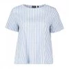 EMME MARELLA BLUSA IN POPLINE MIKI DONNA Azzurro, Bianco