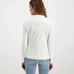 EMME MARELLA BLAZER DOPPIO PETTO IN JERSEY RIDGE DONNA Bianco -Strada Moda emme marella ridge blazer doppio petto in jersey ridge donna giacconi donna 044645001 003 4