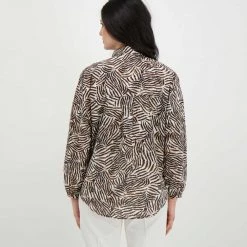 EMME MARELLA CAMICIA ROB DONNA Beige -Strada Moda emme marella rob camicia rob donna casual donna 044645201 002 4