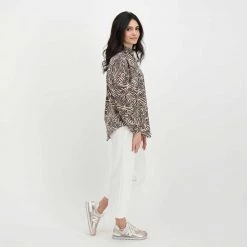 EMME MARELLA CAMICIA ROB DONNA Beige -Strada Moda emme marella rob camicia rob donna casual donna 044645201 002 6