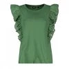 EMME MARELLA T-SHIRT CON ROUCHES SANGALLO ROYAL DONNA Verde -Strada Moda emme marella royal t shirt con rouches sangallo royal donna casual donna 044645401 002 1