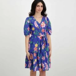 EMME MARELLA ABITO MANICA BALLON CON CINTURA SCIOVIA DONNA Viola -Strada Moda emme marella sciovia abito manica ballon con cintura sciovia donna casual donna 044645701 011 3