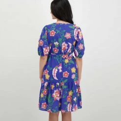 EMME MARELLA ABITO MANICA BALLON CON CINTURA SCIOVIA DONNA Viola -Strada Moda emme marella sciovia abito manica ballon con cintura sciovia donna casual donna 044645701 011 4