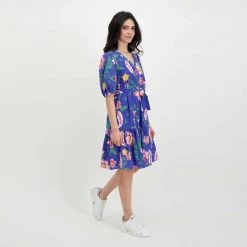 EMME MARELLA ABITO MANICA BALLON CON CINTURA SCIOVIA DONNA Viola -Strada Moda emme marella sciovia abito manica ballon con cintura sciovia donna casual donna 044645701 011 6