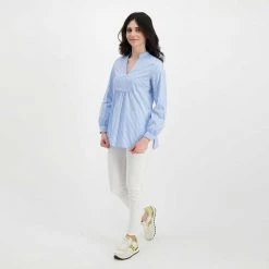 EMME MARELLA CAMICIA SCOLLO A V TOPAZIO DONNA Azzurro, Bianco 13 EMME MARELLA CAMICIA SCOLLO A V TOPAZIO DONNA Azzurro, Bianco -Strada Moda emme marella topazio camicia scollo a v topazio donna casual donna 044646101 002 6