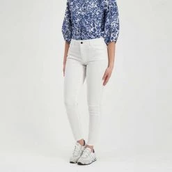 EMME MARELLA PANTALONI 5 TASCHE USSURI DONNA Bianco -Strada Moda emme marella ussuri pantaloni 5 tasche ussuri donna casual donna 044646501 001 4