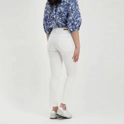 EMME MARELLA PANTALONI 5 TASCHE USSURI DONNA Bianco -Strada Moda emme marella ussuri pantaloni 5 tasche ussuri donna casual donna 044646501 001 5