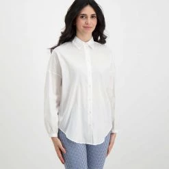 EMME MARELLA CAMICIA VIGNOLA DONNA Bianco -Strada Moda emme marella vignola camicia vignola donna casual donna 044646601 001 3
