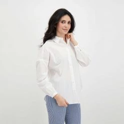 EMME MARELLA CAMICIA VIGNOLA DONNA Bianco -Strada Moda emme marella vignola camicia vignola donna casual donna 044646601 001 5