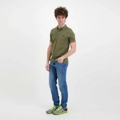 FRED PERRY POLO M3600 Verde -Strada Moda fred perry m3600 polo m3600 casual uomo 044989101 b57 5