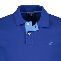 GANT Polo Collo E Logo A Contrasto Royal 9 GANT Polo Collo E Logo A Contrasto Royal -Strada Moda gant 252105 polo collo e logo a contrasto casual uomo 033875401 436 4