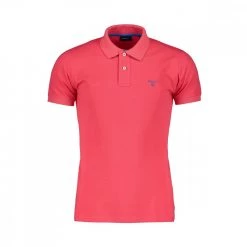 GANT Polo Collo E Logo A Contrasto Rosso