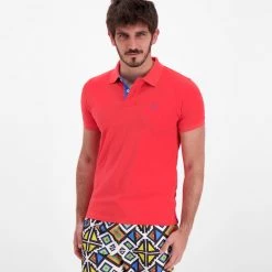 GANT Polo Collo E Logo A Contrasto Rosso -Strada Moda gant 252105 polo collo e logo a contrasto casual uomo 038192301 648 5