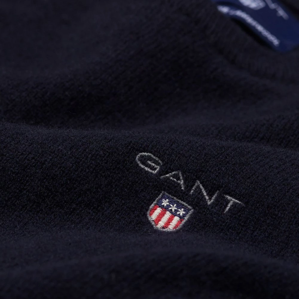GANT MAGLIONE GIROCOLLO IN LANA Blu 5 GANT MAGLIONE GIROCOLLO IN LANA Blu - immagine 3