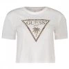 GUESS T-SHIRT CROP LOGO ANIMALIER DONNA -Strada Moda guess e2gi03k8hm0 t shirt crop logo animalier donna casual donna 045293201 g011 1