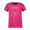 GUESS T-SHIRT LOGO STRASS BAMBINA Fucsia -Strada Moda guess j2gi17 t shirt logo strass bambina abbigliamento bambino 044778101 g4a2 1