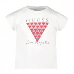 GUESS T-SHIRT CROP BAMBINA Bianco