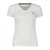 GUESS T-SHIRT SCOLLO V MINI LOGO DONNA Bianco