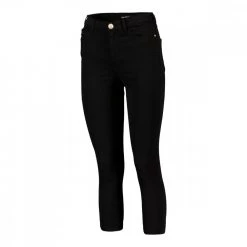 GUESS PANTALONE 1981 CAPRI COTONE STRETCH FOULARD DONNA -Strada Moda guess w2ga74w77re pantalone 1981 capri cotone stretch foulard donna casual donna 045294201 jblk 2