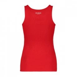 GUESS CANOTTA LOGO STRASS DONNA Rosso -Strada Moda guess w2rp00k1811 canotta con logo strass donna casual donna 045299801 g585 2