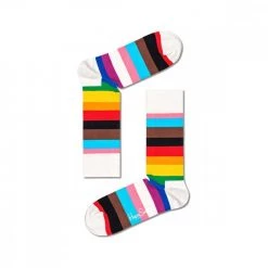 HAPPY SOCKS CALZA PRIDE STRIPE SOCK -Strada Moda happy socks prs01 calza pride stripe sock casual uomo 045627301 0200 2